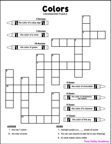 color Crossword Clue .